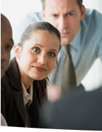Woman in meeting
